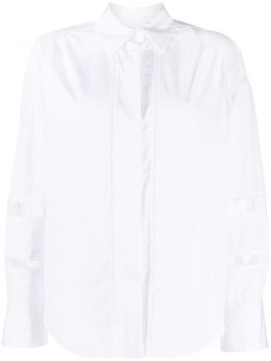 Βαμβακερό πουκάμισο Lorena Antoniazzi λευκό