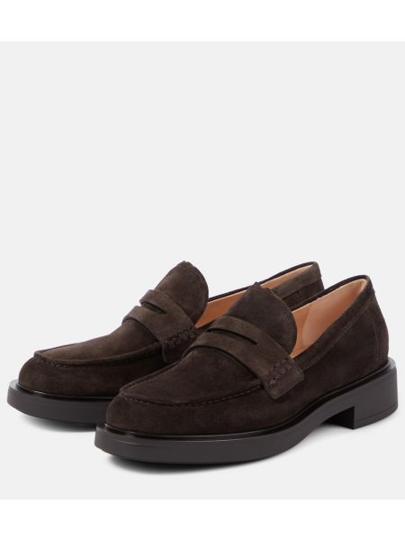 Loafers in pelle scamosciata Gianvito Rossi