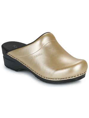 Pantofle Sanita zlaté