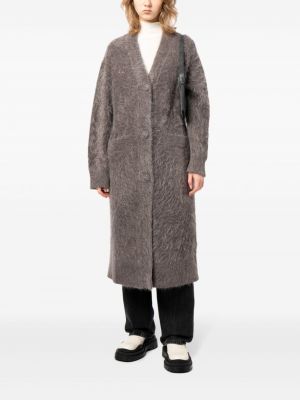 Mantel mit v-ausschnitt Jnby grau