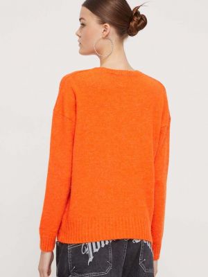 Sweter Superdry pomarańczowy