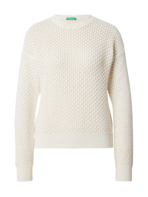 Пуловер United Colors Of Benetton бяло
