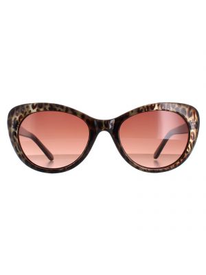 Коричневые леопардовые очки солнцезащитные Karen Millen