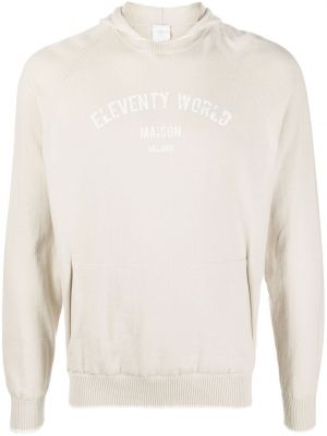 Sweatshirt aus baumwoll mit print Eleventy braun
