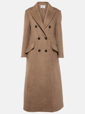 Cappotto di lana di cachemire Max Mara marrone