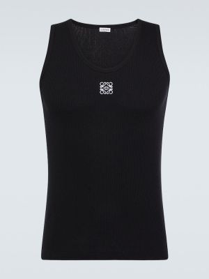 Camiseta de algodón Loewe negro