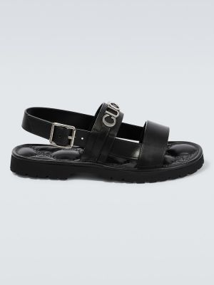 Sandale din piele Gucci negru