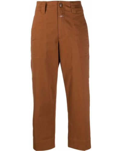 Pantalones de cintura alta Closed marrón