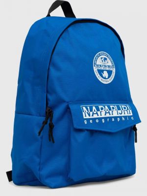 Plecak z nadrukiem Napapijri niebieski