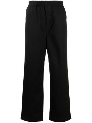Βαμβακερό παντελόνι chino Carhartt Wip μαύρο