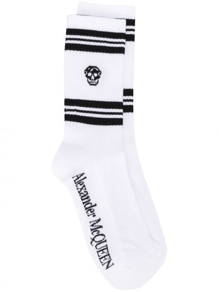 Κάλτσες με σχέδιο Alexander Mcqueen λευκό