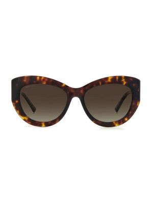 Okulary przeciwsłoneczne Jimmy Choo brązowe