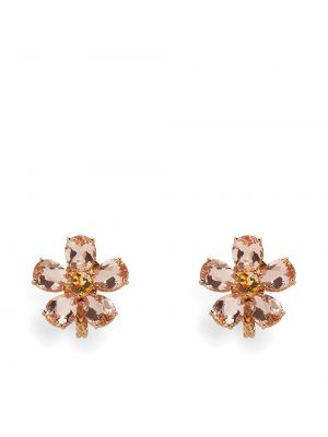 Φλοράλ σκουλαρίκια από ροζ χρυσό Dolce & Gabbana