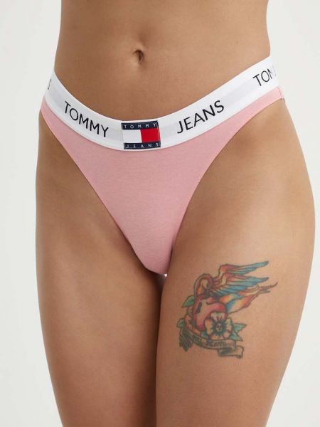 Różowe slipy Tommy Jeans