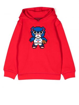 Hoodie Mostly Heard Rarely Seen 8-bit rosso
