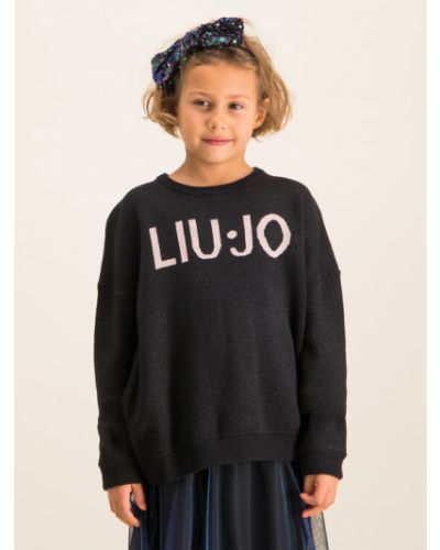 Liu Jo Kids Sweater Maglia Chiusa G69215 MA09E Fekete Regular Fit