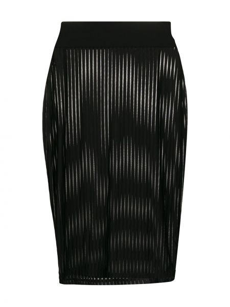 Falda de tubo ajustada a rayas Maison Close negro