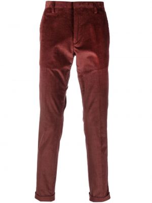 Pantaloni chino de catifea cord din satin Paul Smith