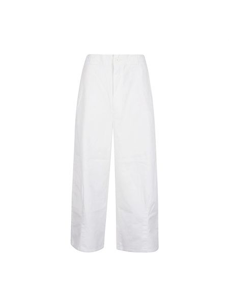 Spodnie relaxed fit Sarahwear białe