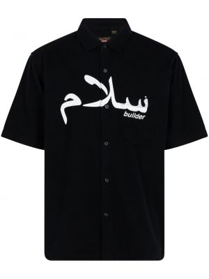 Camicia di flanella Supreme nero