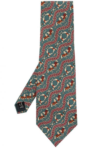 Шелковый галстук с принтом Salvatore Ferragamo Pre-owned