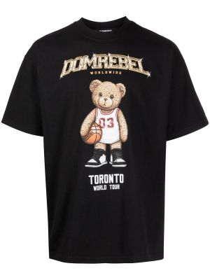 T-shirt bawełniana z printem Domrebel