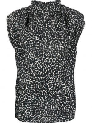 Bluza brez rokavov s potiskom z leopardjim vzorcem Câllas Milano