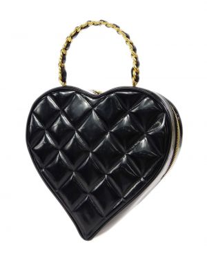 Shopper soma ar sirsniņām Chanel Pre-owned melns