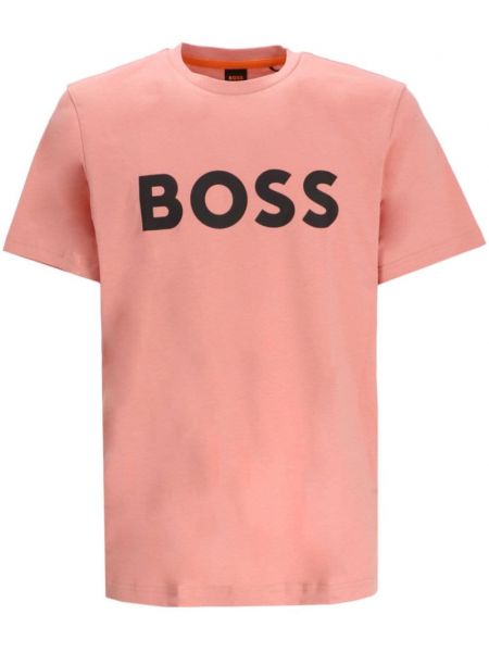Βαμβακερή μπλούζα με σχέδιο Boss
