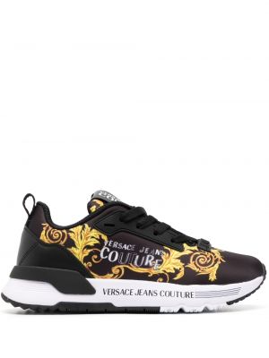 Sneakers με κορδόνια με σχέδιο με δαντέλα Versace Jeans Couture