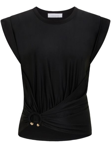 Асиметрична блуза Rabanne черно