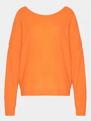 Priliehavý sveter American Vintage oranžová