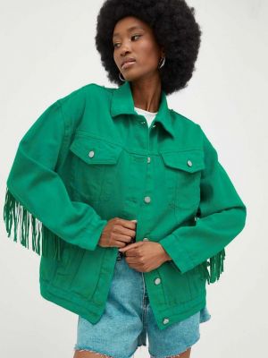 Džínová bunda Answear Lab zelená