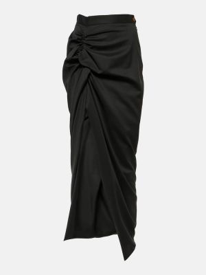 Falda larga de lana Vivienne Westwood negro