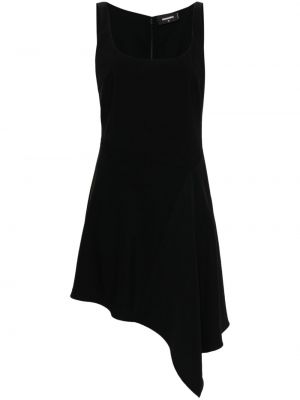 Αμάνικο φόρεμα από κρεπ Dsquared2 μαύρο