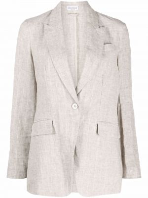 Lang blazer Brunello Cucinelli grå