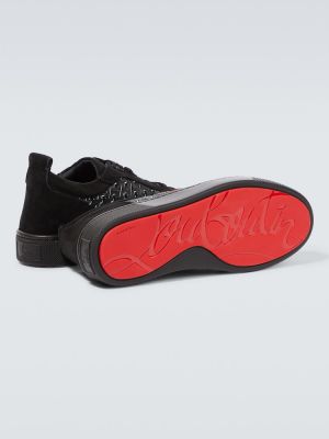 Sneakerși din piele de căprioară Christian Louboutin negru