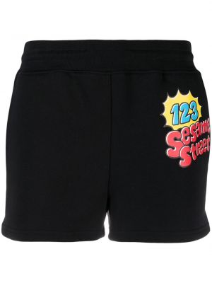 Streetwear sportshorts Moschino svart