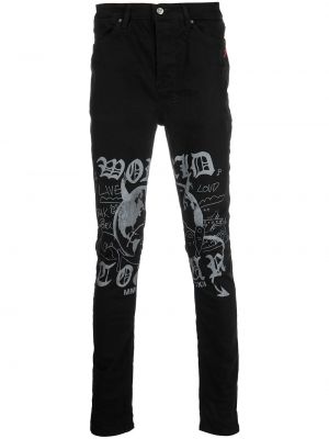 Slank skinny jeans Ksubi svart