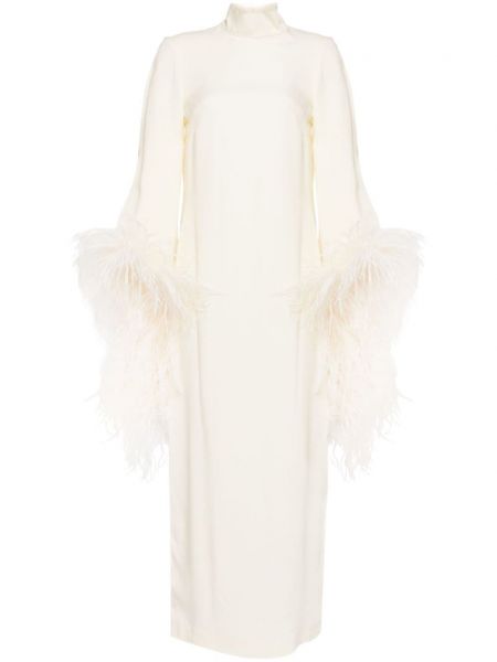 Φόρεμα με σκίσιμο με φτερά Taller Marmo λευκό