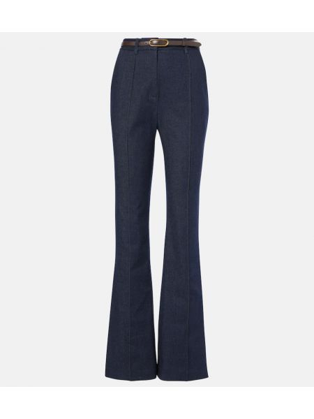 Høy midje flared jeans Veronica Beard blå