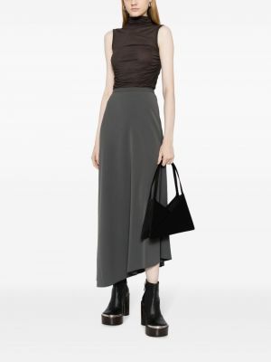 Asymetrické dlouhá sukně Mm6 Maison Margiela šedé