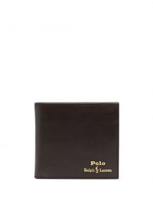 Haftowany portfel bawełniany w jodełkę Polo Ralph Lauren