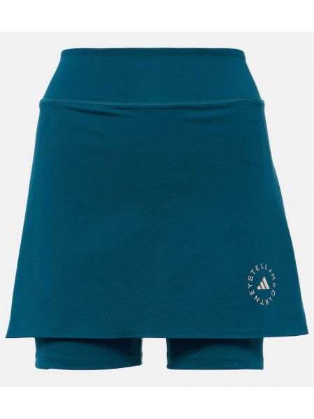 Sukňa s vysokým pásom Adidas By Stella Mccartney zelená