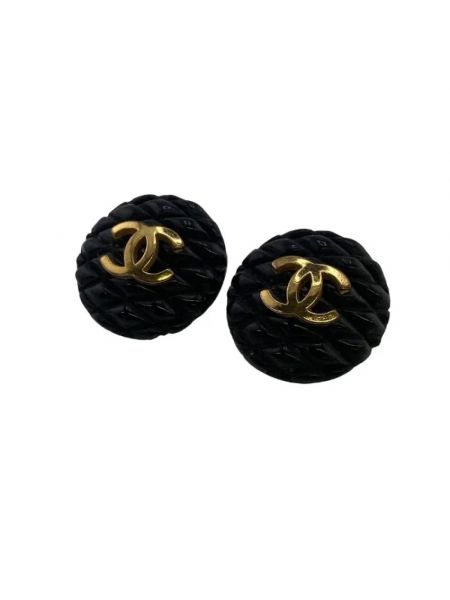 Kolczyki Chanel Vintage czarne
