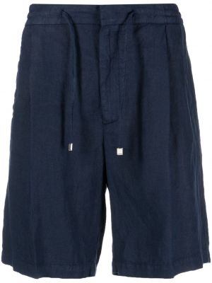 Lanene bermuda kratke hlače Lardini modra