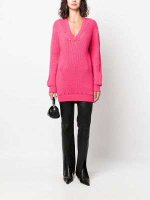 Sweter wełniany Genny różowy