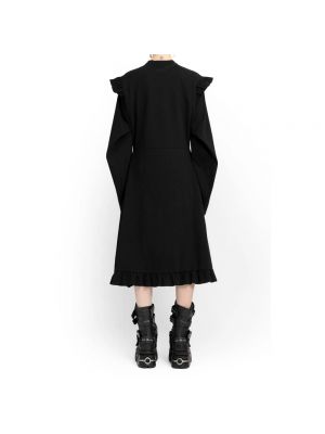 Sukienka midi z falbankami Vetements czarna