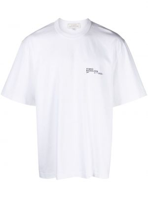 Bavlnené tričko Studio Nicholson biela