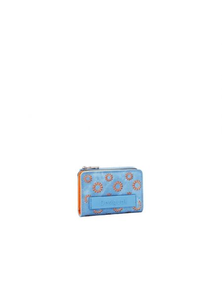 Geldbörse mit reißverschluss mit print Desigual blau